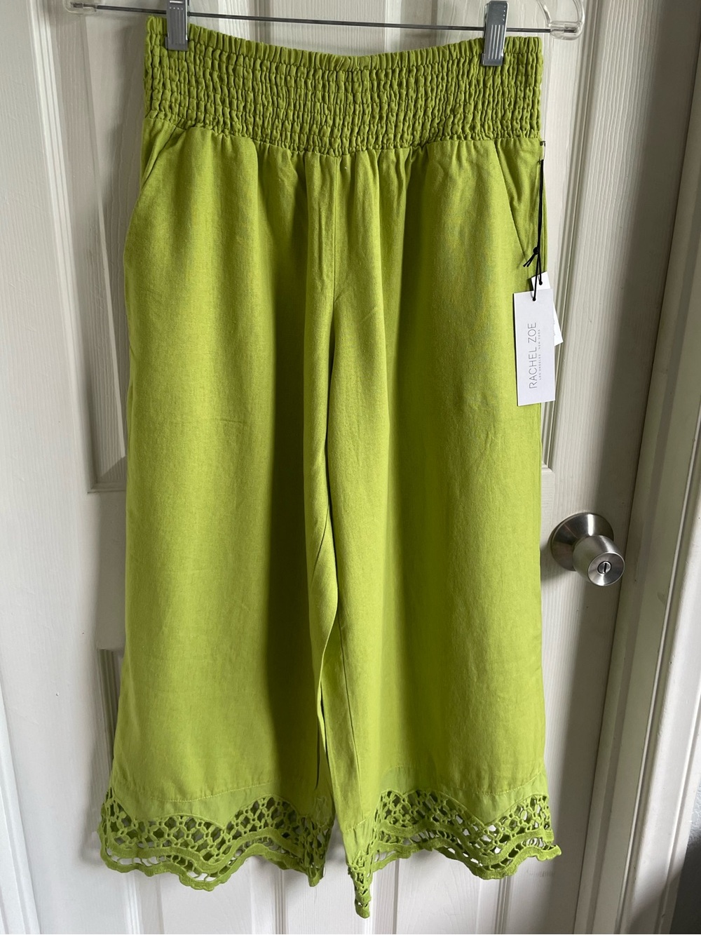 Rachel Zoe Lime Green Wide Leg pants